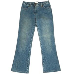 St. John Sport Medium Wash Jeans SJ Charm Straight Leg Size 6